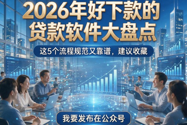 2026年好下款的贷款软件大盘点,这5个流程规范又靠谱,建议收藏!