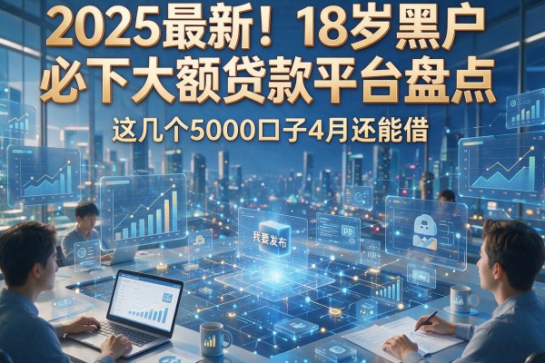 2025最新!18岁黑户必下大额贷款平台盘点,这几个5000口子4月还能借