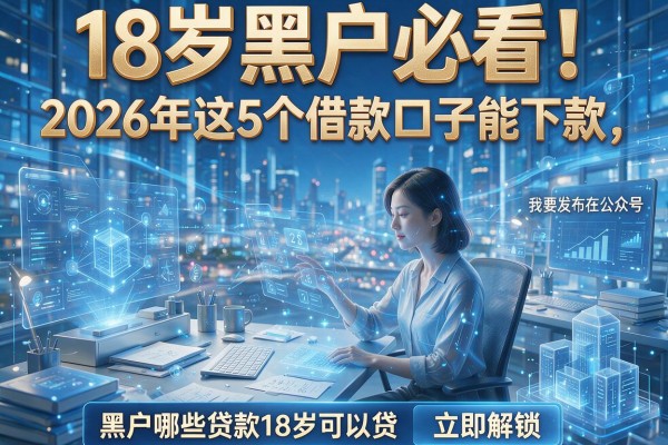 18岁黑户必看!2026年这5个借款口子能下款,黑户哪些贷款18岁可以贷立即解锁