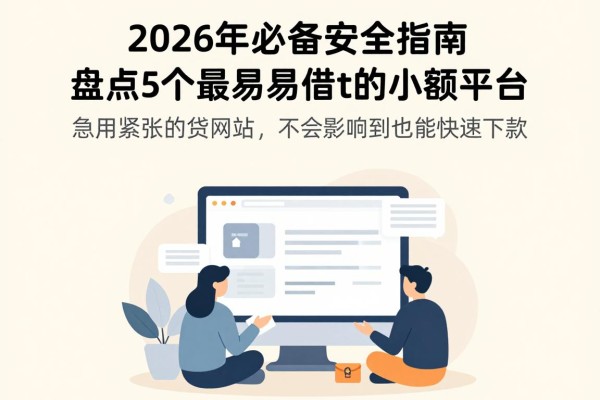 2026年必备安全指南：盘点5个最容易借款的小额平台，急用钱也能快速下款