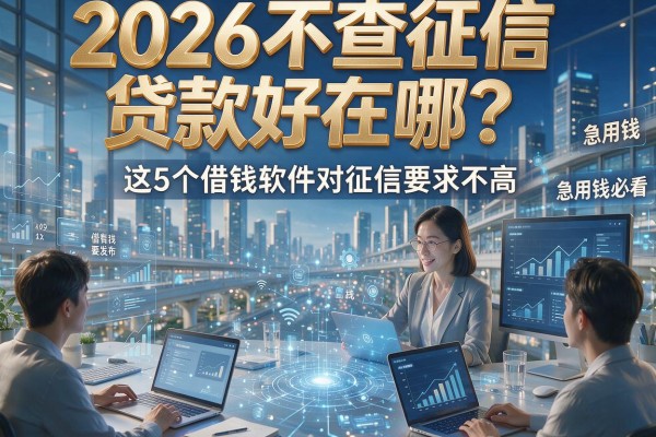 2026不查征信贷款好在哪？这5个借钱软件对征信要求不高，急用钱必看