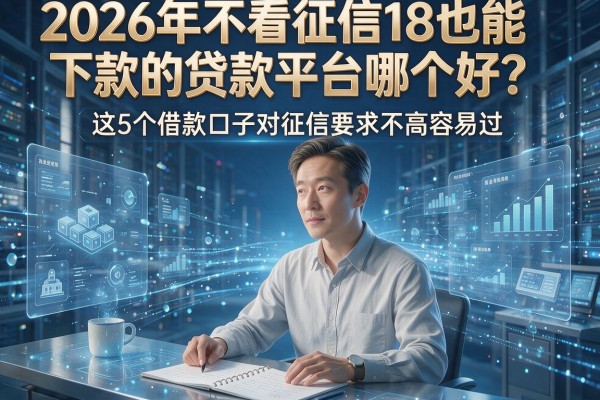 2026年不看征信18也能下款的贷款平台哪个好?这5个借款口子对征信要求不高容易过!