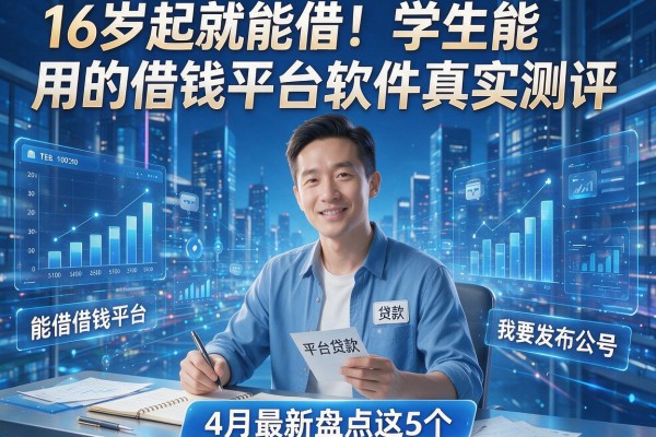 16岁起就能借!学生能用的借钱平台软件真实测评,4月最新盘点这5个