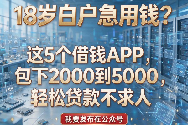 18岁白户急用钱？这5个借钱APP包下2000到5000，轻松贷款不求人！
