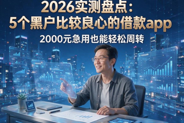 2026实测盘点:5个黑户比较良心的借款app,2000元急用也能轻松周转