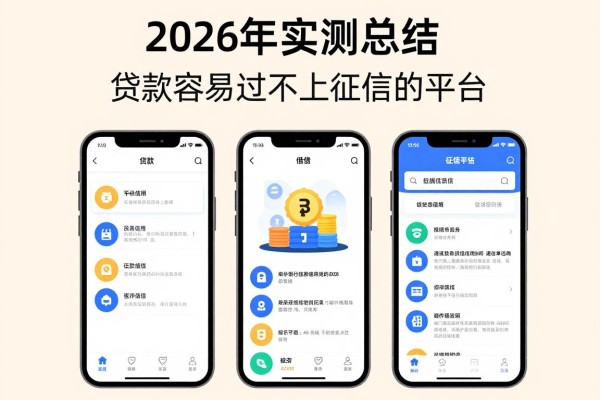 2026年实测总结:贷款容易过不上征信的平台,附5个无视征信借钱2000容易下款的app