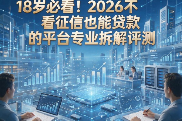 18岁必看!2026不看征信也能贷款的平台专业拆解评测