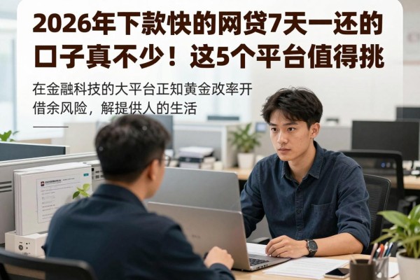2026年下款快的网贷7天一还的口子还真不少！这5个平台值得挑