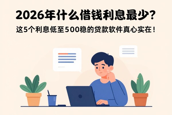 2026年什么借钱利息最少？这5个利息低至500稳下的贷款软件真心实在！
