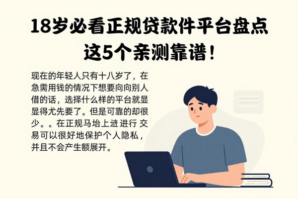 18岁必看!正规贷款软件平台盘点,这5个亲测靠谱!