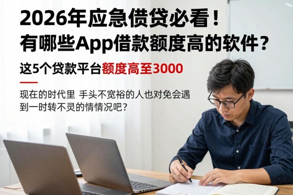 2026年应急借贷必看!有哪些app借款额度高的软件?这5个贷款平台额度高至3000,极易下款!
