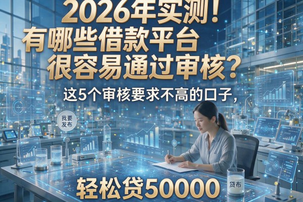 2026年实测!有哪些借款平台很容易通过审核?这5个审核要求不高的口子,轻松贷50000