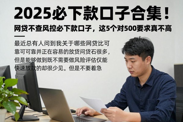 2025必下款口子合集！网贷不查风控必下款口子，这5个对500要求真不高