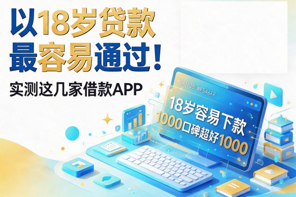 18岁贷款最容易通过！实测这几家借款APP，18岁容易下款1000口碑超好