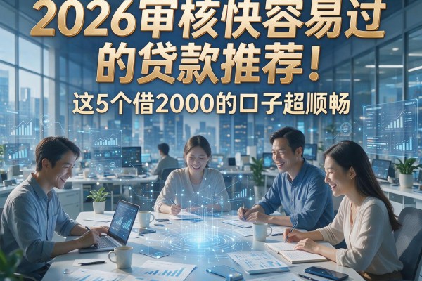 2026审核快容易过的贷款推荐！这5个借2000的口子超顺畅