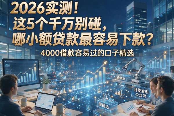 2026实测!这5个千万别碰,哪小额贷款最容易下款?4000借款容易过的口子精选