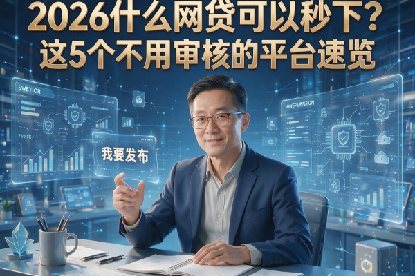 2026什么网贷可以秒下？这5个不用审核的平台速览！