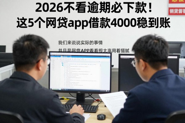 2026不看逾期必下款!这5个网贷app借款4000稳到账