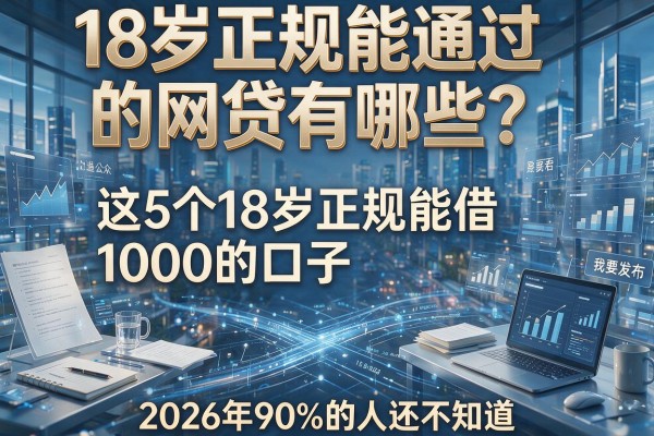 18岁正规能通过的网贷有哪些？这5个18岁正规能借1000的口子，2026年90%的人还不知道！
