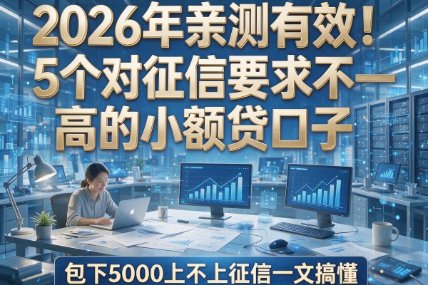 2026年亲测有效!5个对征信要求不高的小额贷口子,包下5000上不上征信一文搞懂