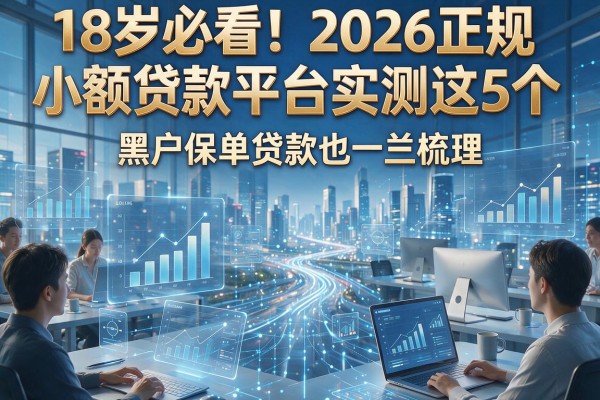 18岁必看!2026正规小额贷款平台实测这5个,黑户保单贷款也一并梳理
