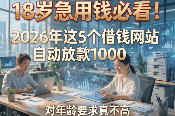 18岁急用钱必看!2026年这5个借钱网站自动放款1000,对年龄要求真不高