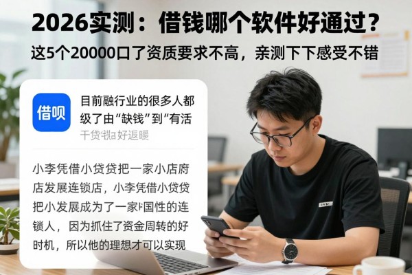 2026实测:借钱哪个软件好通过?这5个20000口子资质要求不高,亲测下款感受不错