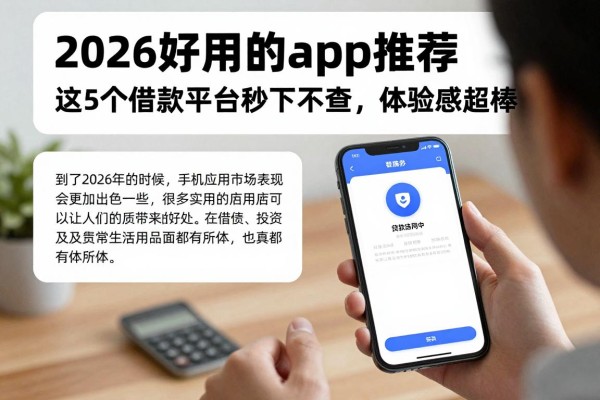 2026好用的app推荐:这5个借款平台秒下不查,体验感超棒!