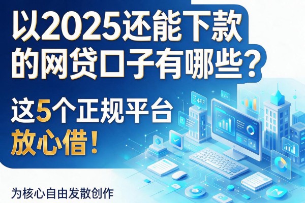 2025还能下款的网贷口子有哪些？这5个正规平台放心借！
