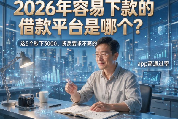 2026年容易下款的借款平台是哪个？这5个秒下3000、资质要求不高的app高通过率推荐