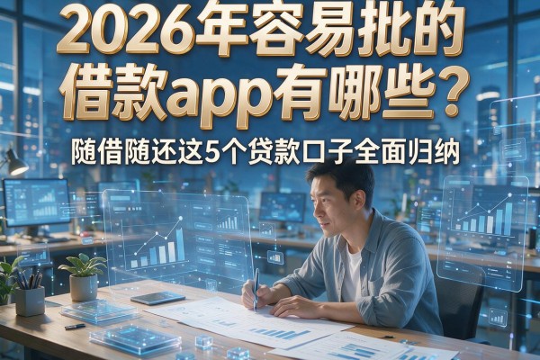 2026年容易批的借款app有哪些？随借随还这5个贷款口子全面归纳！