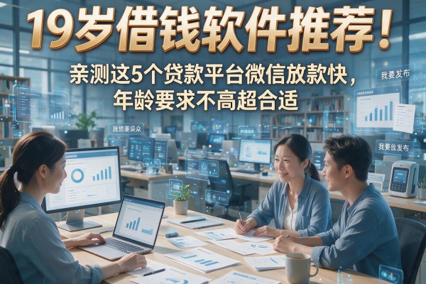 19岁借钱软件推荐!亲测这5个贷款平台微信放款快,年龄要求不高超合适