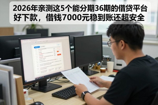 2026年亲测这5个能分期36期的借贷平台好下款，借钱7000元稳到账还超安全