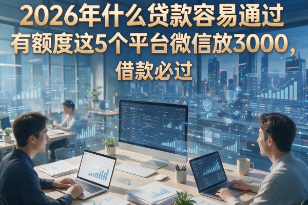 2026年什么贷款容易通过有额度这5个平台微信放3000，借款必过！