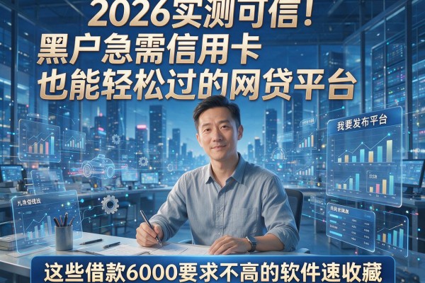 2026实测可信!黑户急需信用卡也能轻松过的网贷平台,这些借款6000要求不高的软件速收藏