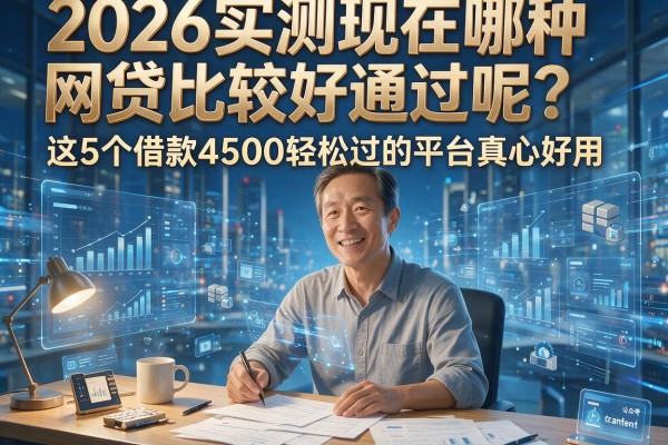 2026实测现在哪种网贷比较好通过呢?这5个借款4500轻松过的平台真心好用