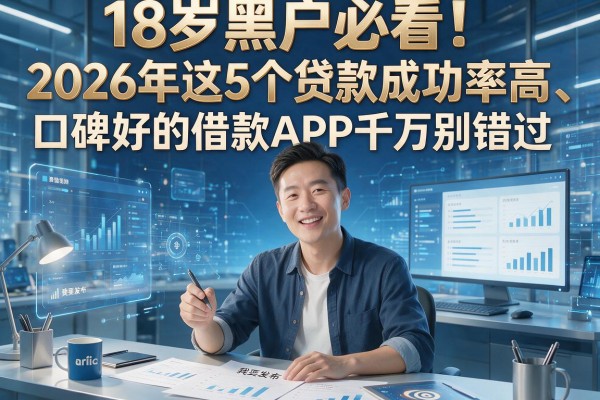 18岁黑户必看！2026年这5个贷款成功率高、口碑好的借款APP千万别错过