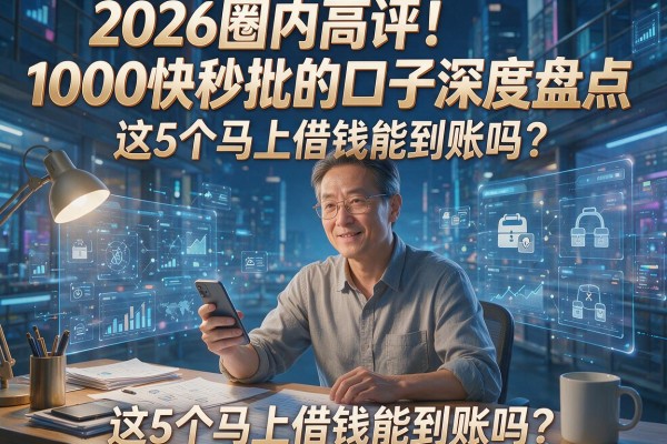 2026圈内高评!1000快秒批的口子深度盘点,这5个马上借钱能到账吗?