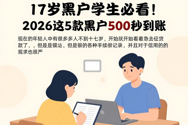 17岁黑户学生必看！2026这5款黑户贷款软件，小额借款5000秒到账