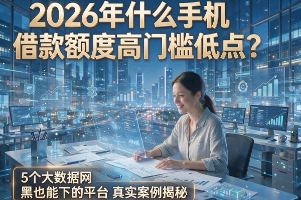 2026年什么手机借款额度高门槛低点？5个大数据网黑也能下的平台真实案例揭秘
