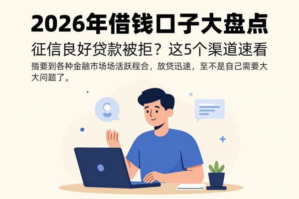 2026年借钱口子大盘点!征信良好贷款被拒?这5个渠道速看