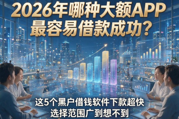 2026年哪种大额APP最容易借款成功?这5个黑户借钱软件下款超快,选择范围广到想不到!
