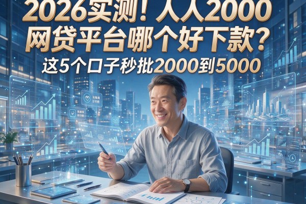2026实测!人人2000网贷平台哪个好下款?这5个口子秒批2000到5000