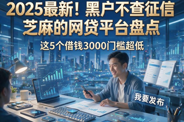 2025最新！黑户不查征信、芝麻的网贷平台盘点，这5个借钱3000门槛超低