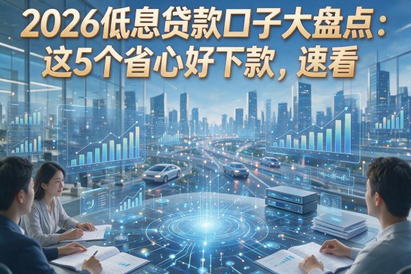 2026低息贷款口子大盘点：这5个省心好下款，速看！