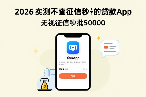 2026实测!这5个小额不查征信秒过的贷款app,无视征信秒批50000