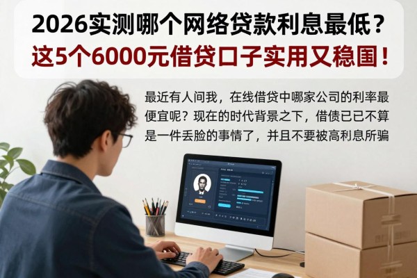 2026实测哪个网络贷款利息最低？这5个6000元借款口子实用又稳妥！