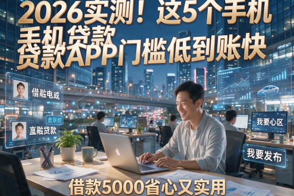 2026实测！这5个手机贷款APP门槛低到账快，借款5000省心又实用