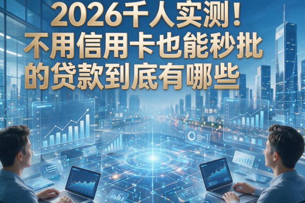 2026千人实测!不用信用卡也能秒批的贷款到底有哪些?