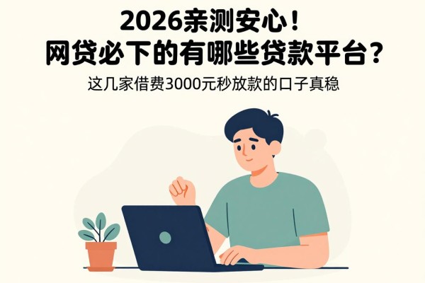 2026亲测安心！网贷必下的有哪些贷款平台？这几家借款3000元秒放款的口子真稳